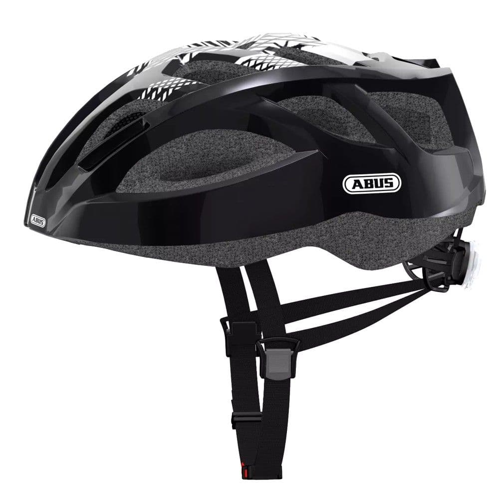 Kokore per biciklete dhe scooter,Abus, masa L, drite LED, me ventilim dhe rrjete kunder mushkonjave, ngjyra e zeze