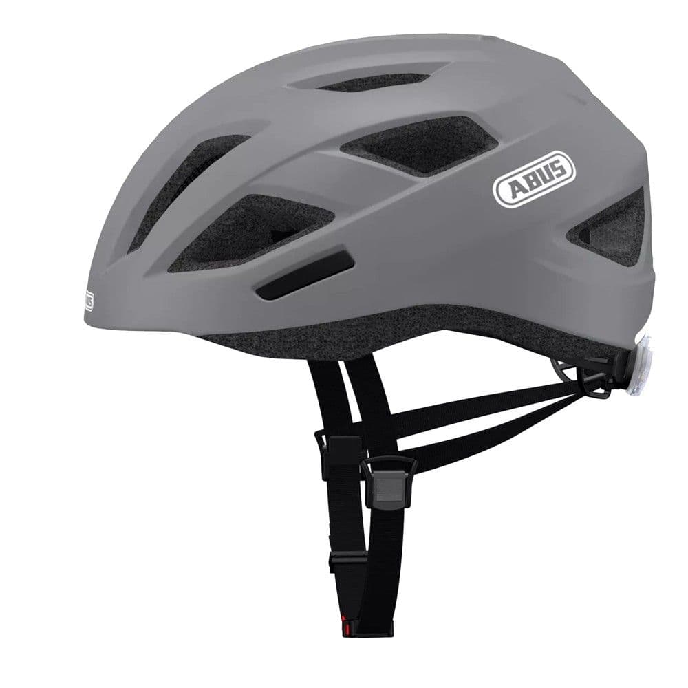 Kokore per biciklete dhe scooter,Abus, Urban, masa L, drite LED, me ventilim, ngjyra gri