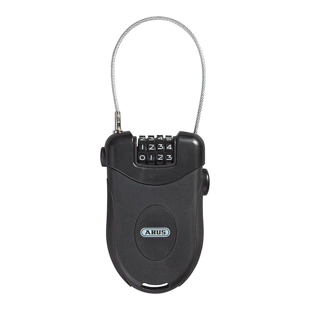 Kavo lidhese per helmete dhe akesore, me suste terheqese, Abus, 0102, 90 cm, Ø 3 mm, lidhje me kod