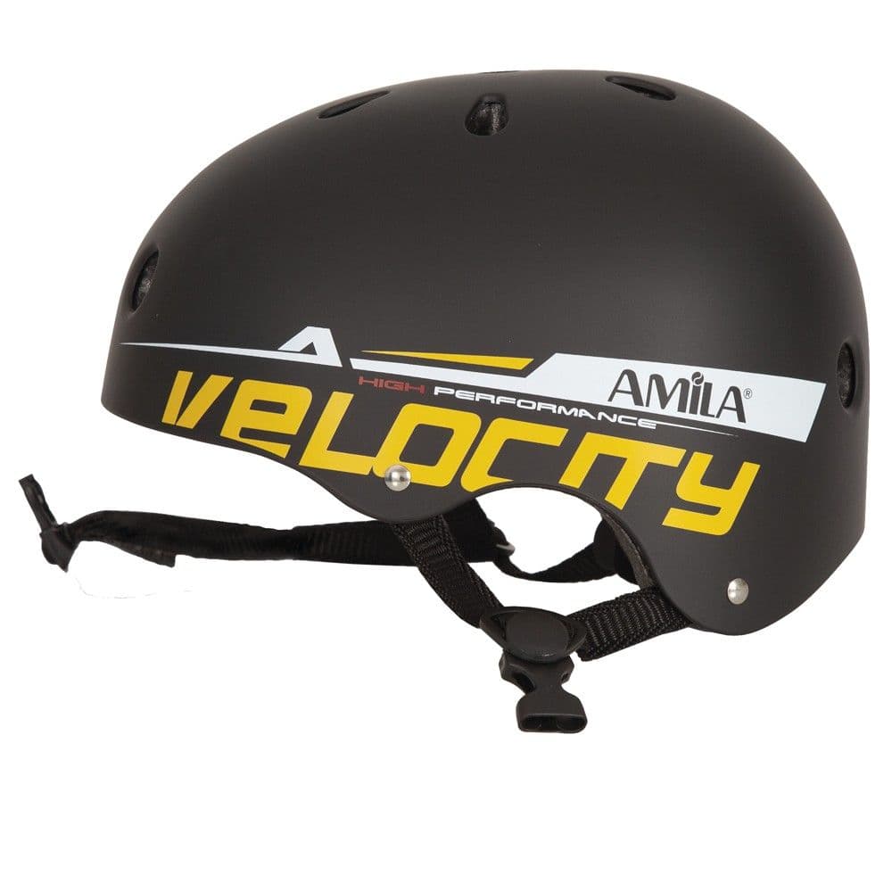 Kokore mbrojtese per skateboard dhe biciklete, Amila, masa L, 58-60 cm, ngjyre e zeze