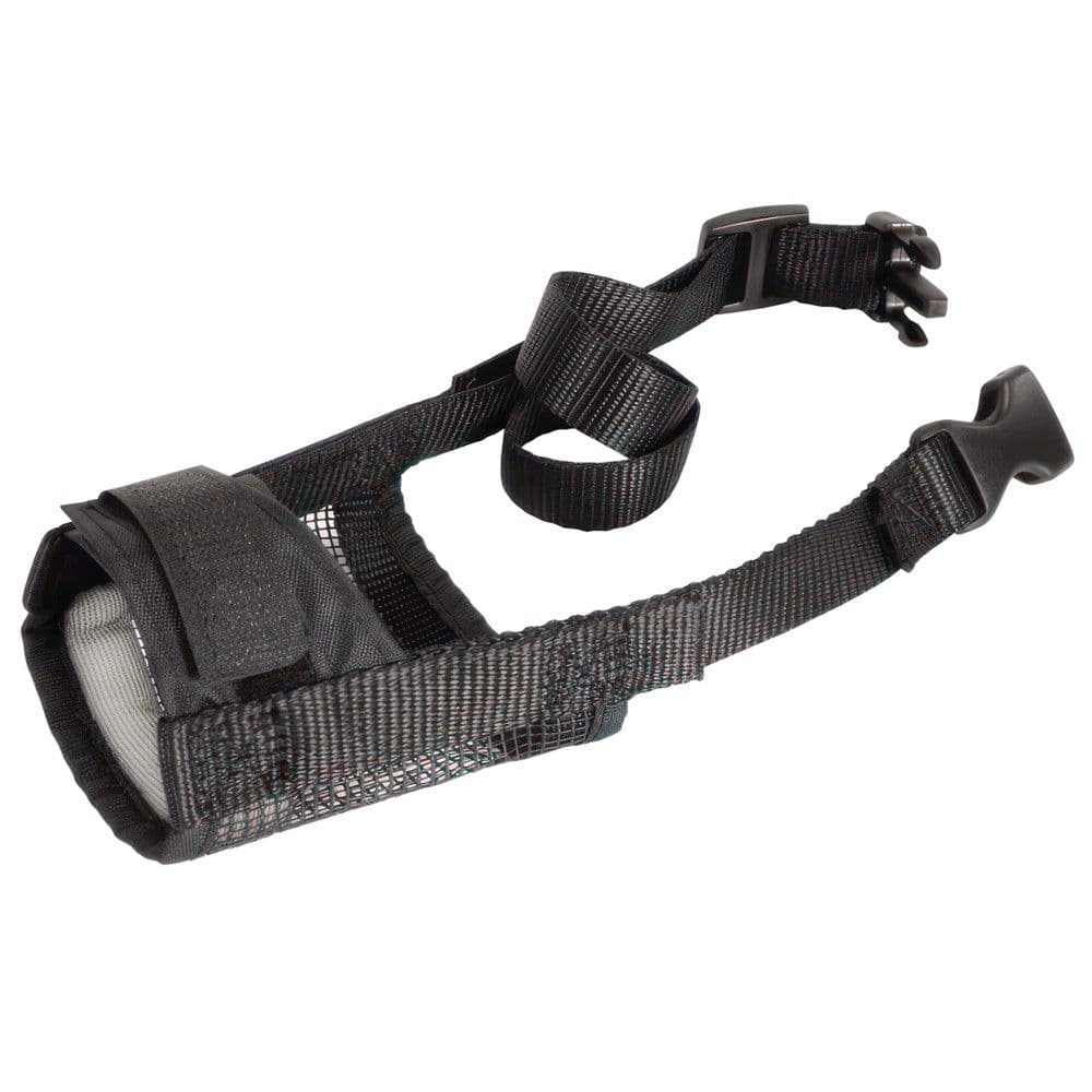 Maske mbrojtese per qen, Camon, XXL, ( Leonberger, Rottweiler, Terranova, Alano ), tekstil, ngjyra e zeze