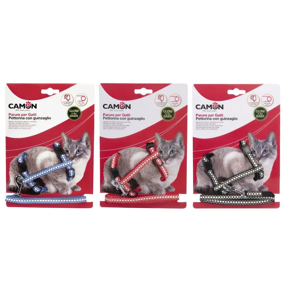 Trupore dhe litar drejtues per mace, Camon, Reflektive, qafe 220/350 mm, gjoks 270/450 mm