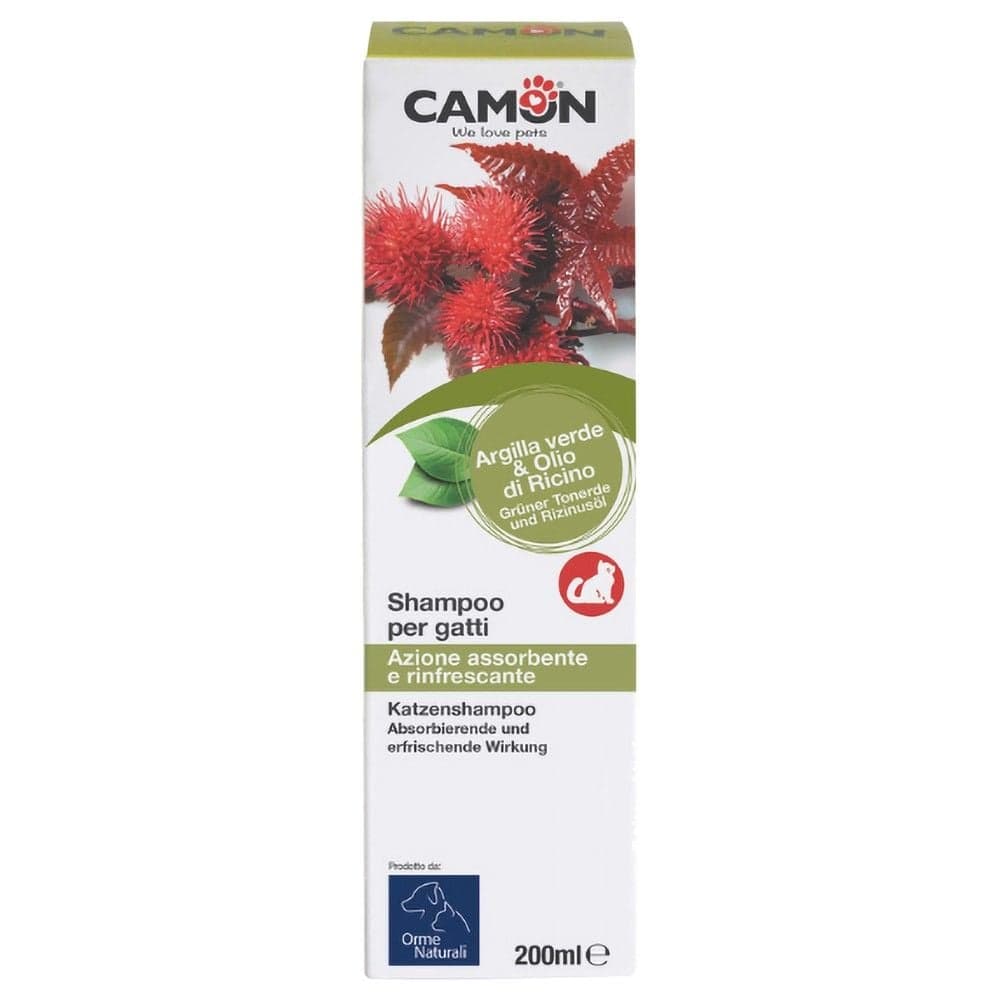 Shampo natyrale per mace, Camon, vaj Kastori, 200 ml, mer rinatyralizim lekure