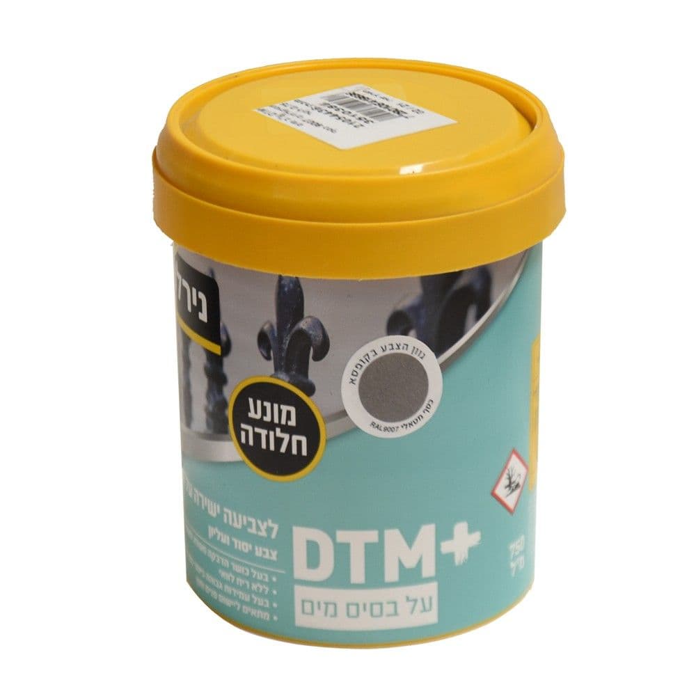 Boje per metal, Nirlat, DTM+, me baze uji, kundra ndryshkjes, 0.75 L, ngjyra RAL 9007