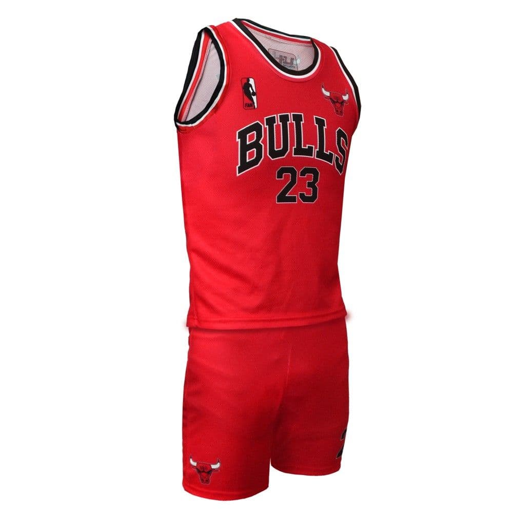 Uniforme basketbolli per femije, 4U Sports, Chicago Bulls, Jordan, masa 10 vjec, kostumi 1