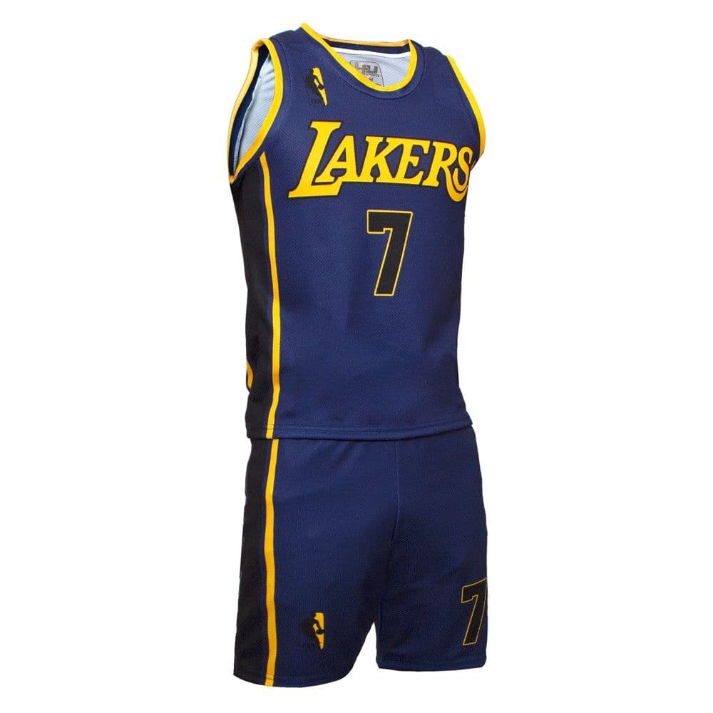Uniforme basketbolli per femije, 4U Sports, LA Lakers, James, masa 10 vjec, kostumi 2, ngjyra lejla
