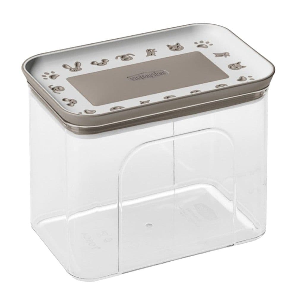 Snack box per kafshe, Stefanplast, 1.2 l, 10x15,5x12h cm, ngjyra e bardhe me terracotta