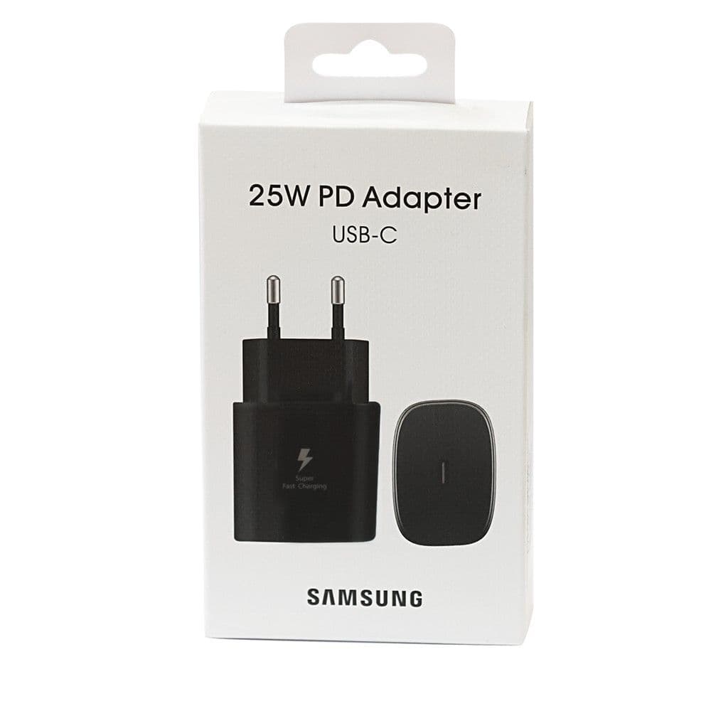 Kokë karikuesi, Samsung, 25W, hyrje Type-C, ngjyrë e zezë