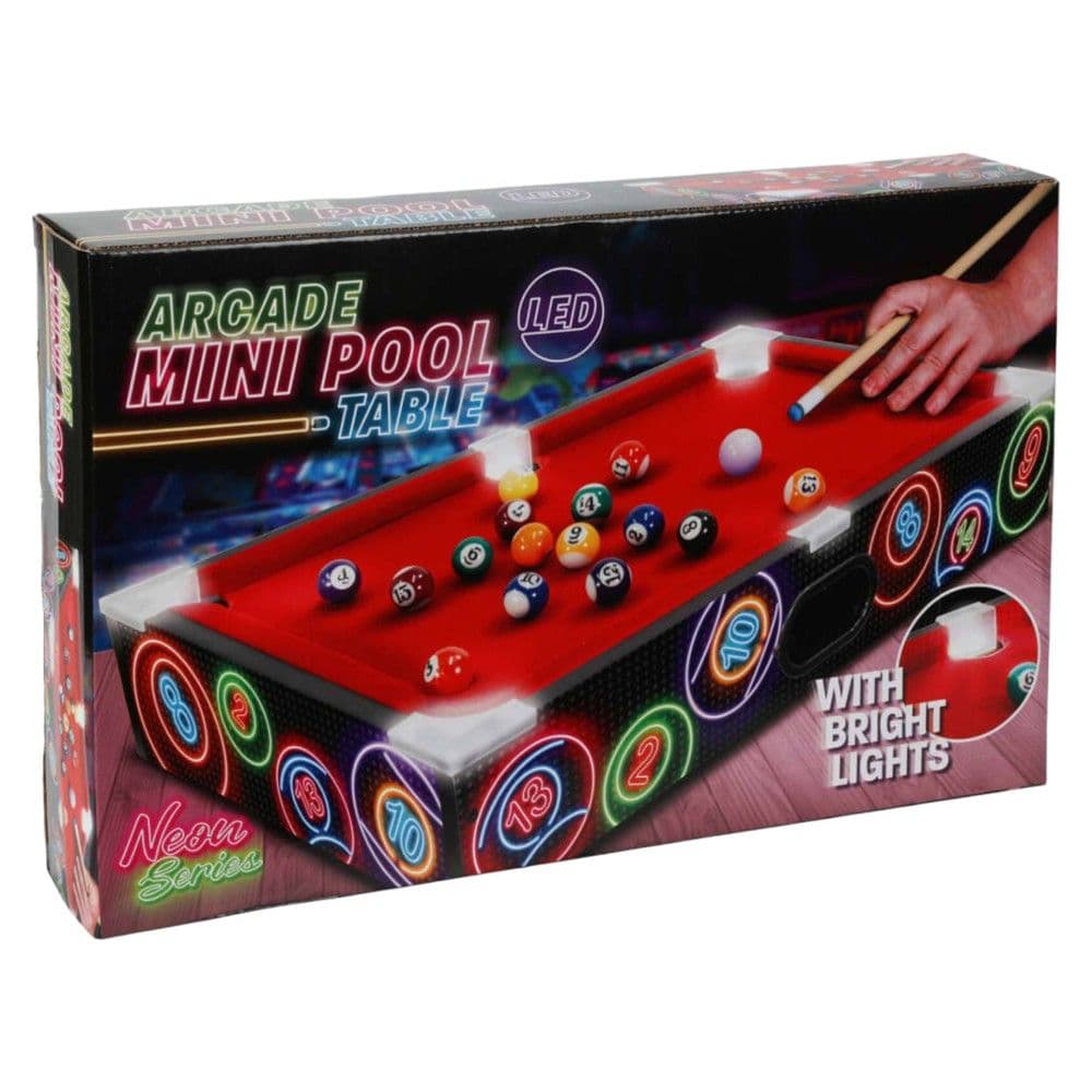 Loje bilardo tavoline, 48.5x30x8.5 cm, material MDF me ndricim LED.