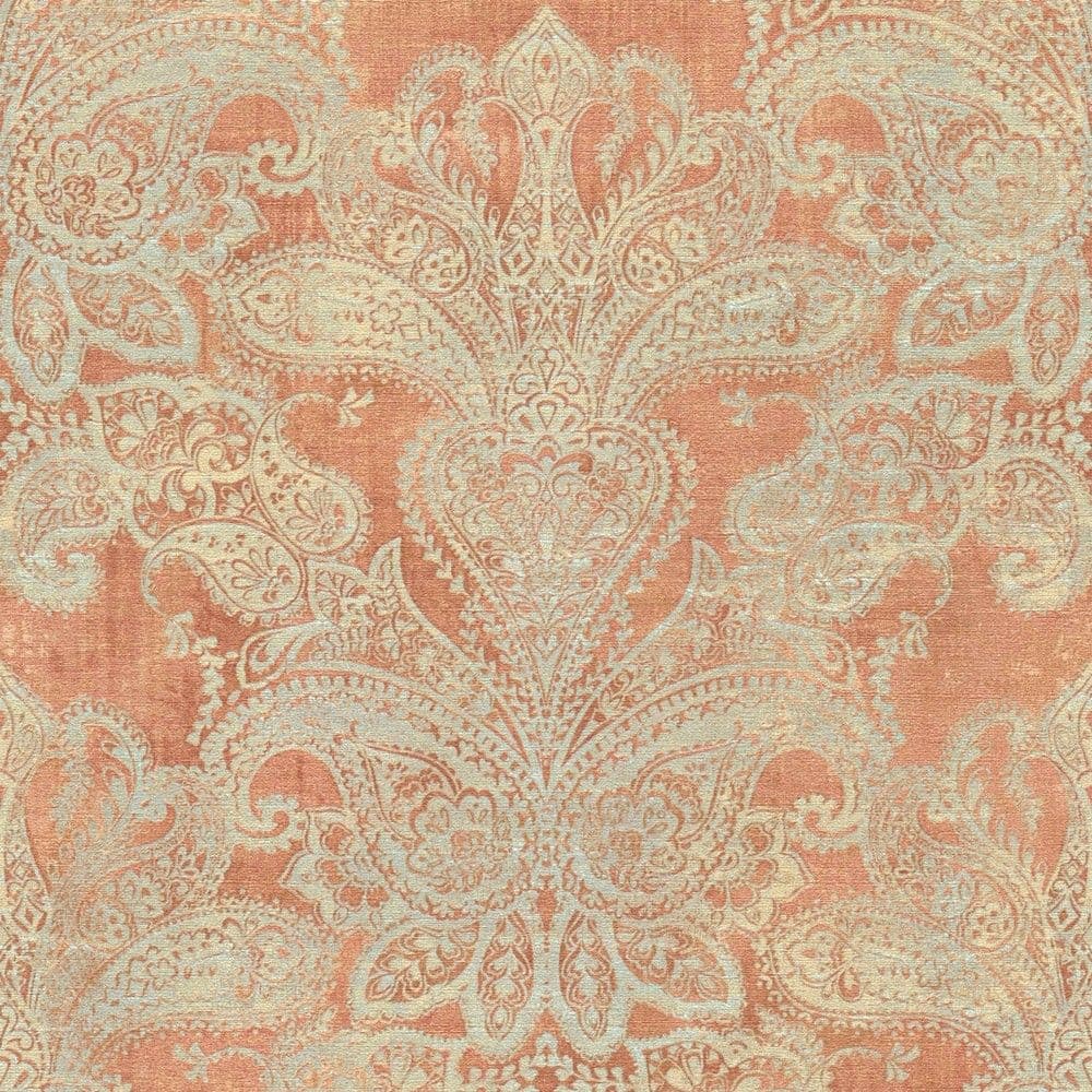 Leter muri, As Creation, Metropolitan Stories, Arabian&Moroccan, 10.05 m x 0.53 m, portokalli, terrakote, bezhe, gri 391192