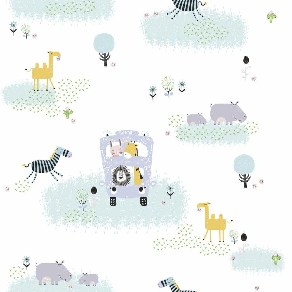 Leter muri, As Creation, Nursery, Child motiv, 10.05 m x 0.53 m, blu, bardhe, verdhe, 3883381141