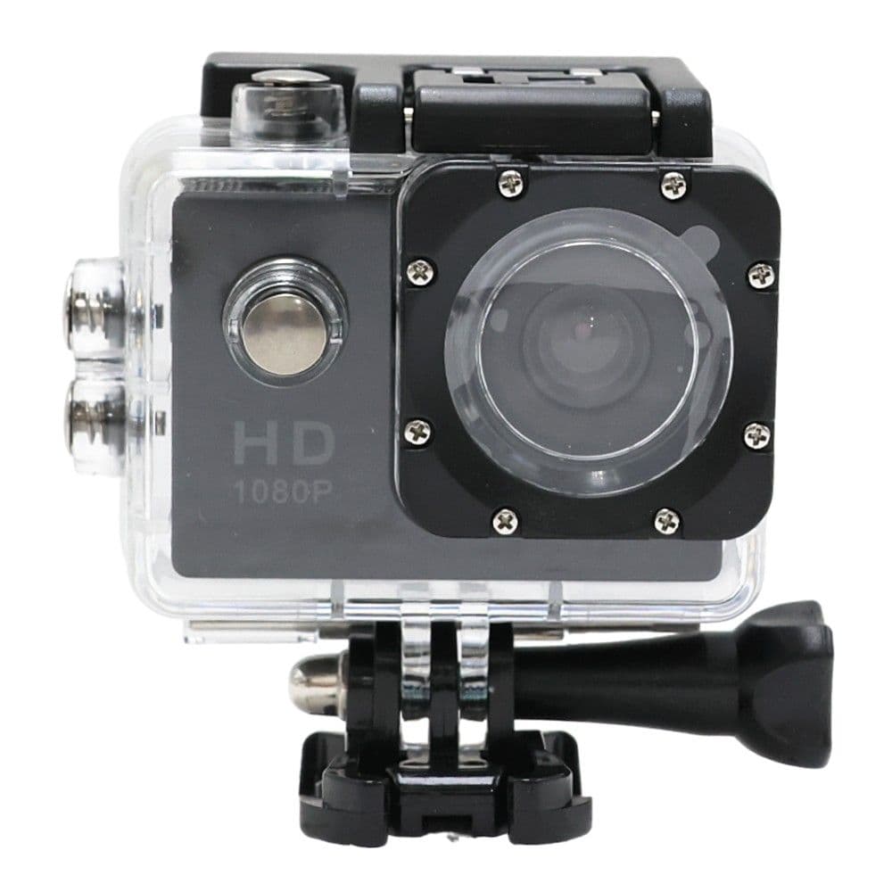 Kamer, 2" ekran, lidhje USB, rezolucion HD 1080p, 900mAH bateri litiumi, 30m waterproof