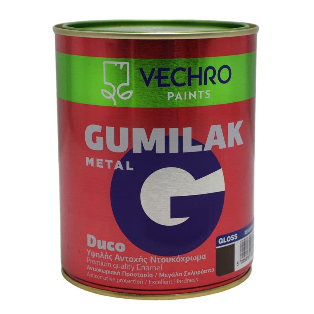 Bojë për metal, Vechro Gumilak, 750ml, kafe 615, 14-16 m²/lt, 2-3 orë tharje