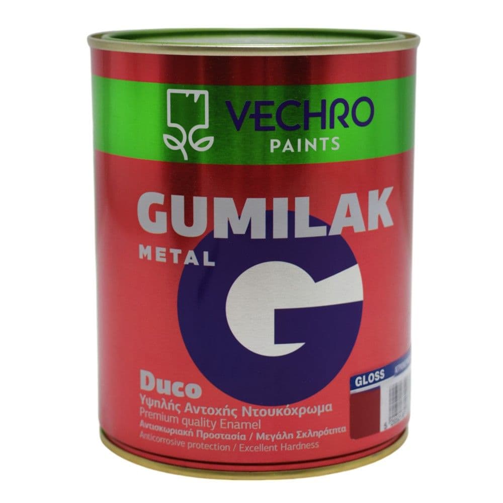 Bojë për metal, Vechro Gumilak, 750ml, e kuqe 618, 14-16 m²/lt, 2-3 orë tharje