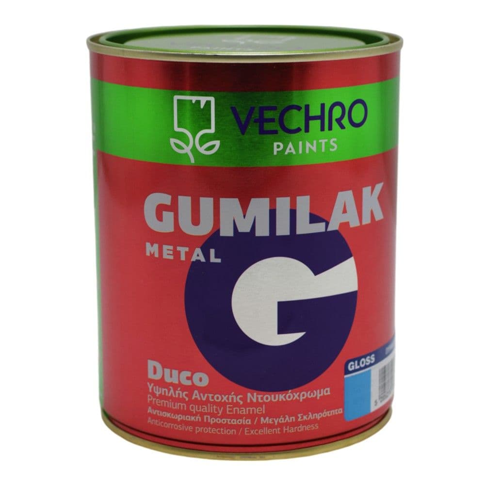 Bojë për metal, Vechro Gumilak, 750ml, blu 640, 14-16 m²/lt, 2-3 orë tharje