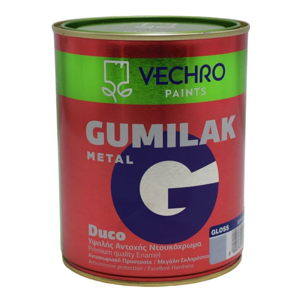 Bojë për metal, Vechro Gumilak, 750ml, gri 658, 14-16 m²/lt, 2-3 orë tharje