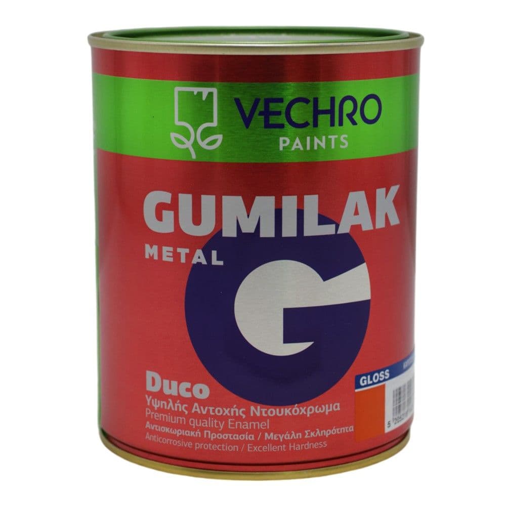 Bojë për metal, Vechro Gumilak, 750ml, portokalli 661, 14-16 m²/lt, 2-3 orë tharje