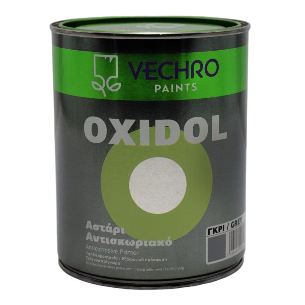 Primer antirruxho për metal, Vechro Oxidol, 750ml, gri, 14 - 16 m²/lt, 1 - 1½ orë tharje