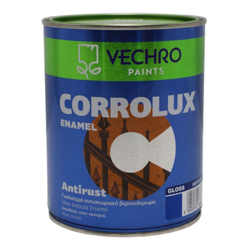 Bojë antirruxho, Corrolux Enamel, 750ml, ngjyrë blu 657, 15-17 m²/lt, 1-3 orë tharje