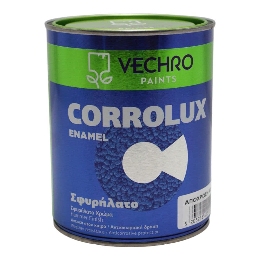 Bojë antirruxho, Corrolux Enamel, 750ml, ngjyrë e kuqerremtë No 40, 8 - 10 m²/lt, 10-15 minuta tharje, efekt hammer finish