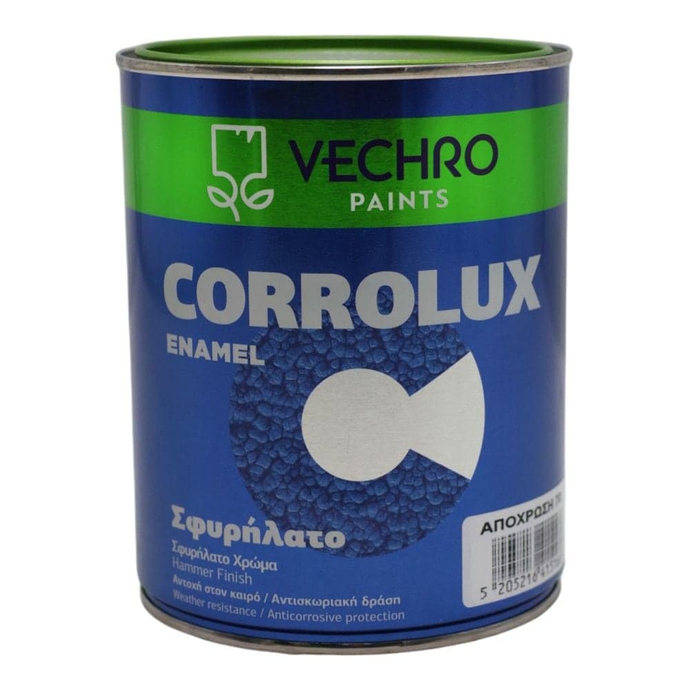 Bojë antirruxho, Corrolux Enamel, 750ml, ngjyrë jeshile No 70, 8 - 10 m²/lt, 10-15 minuta tharje, efekt hammer finish