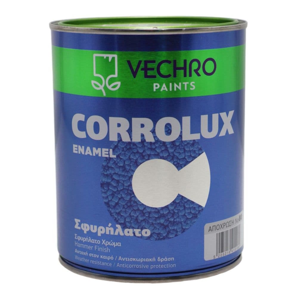 Bojë antirruxho, Corrolux Enamel, 750ml, ngjyrë gri No 80, 8 - 10 m²/lt, 10-15 minuta tharje, efekt hammer finish