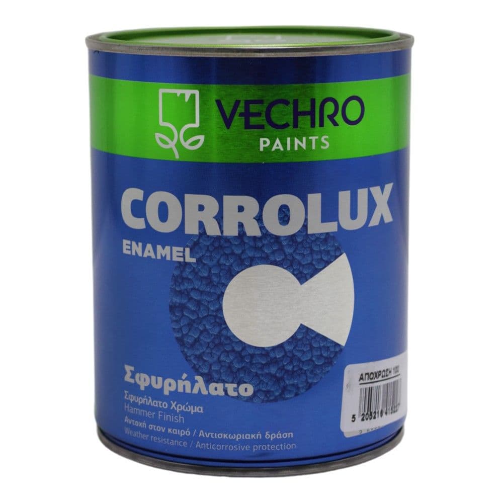 Bojë antirruxho, Corrolux Enamel, 750ml, ngjyrë gri No 100, 8 - 10 m²/lt, 10-15 minuta tharje, efekt hammer finish