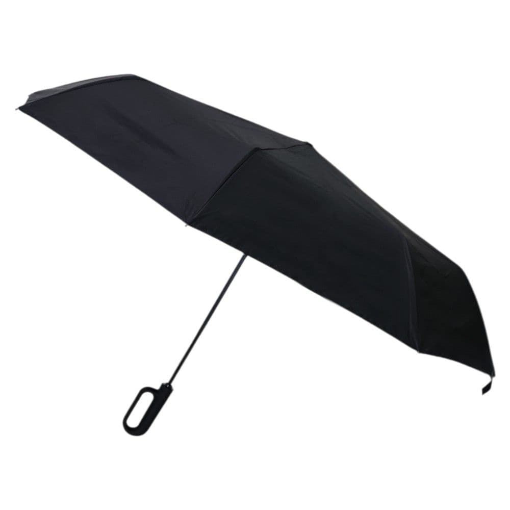 Çadër shiu Unisex, 1 seksion automatik, 42 cm, dorezë poliestër, ngjyra e zezë