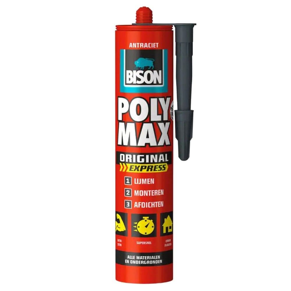 Silikon Polymax, 425gr, High Expres, ngjyra gri e errët