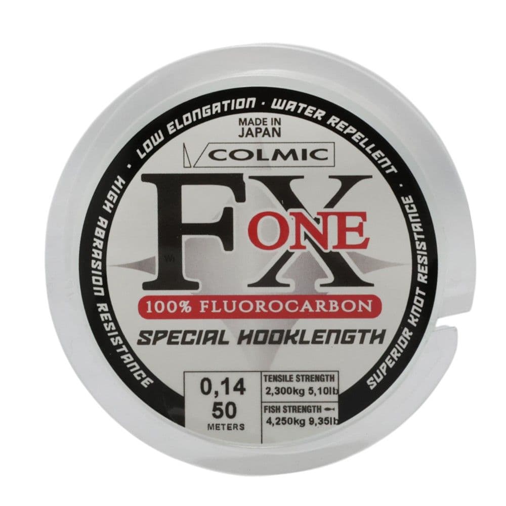 Filispanjë, Colmic, FX One, 100% Fluorocarbon, Water repellent, 50 m x 0.14 mm