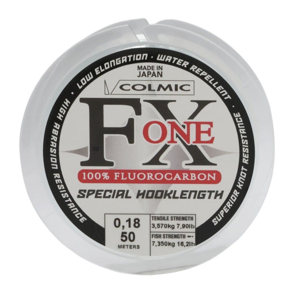 Filispanjë, Colmic, FX One, 100% Fluorocarbon, Water repellent, 50 m x 0.18 mm