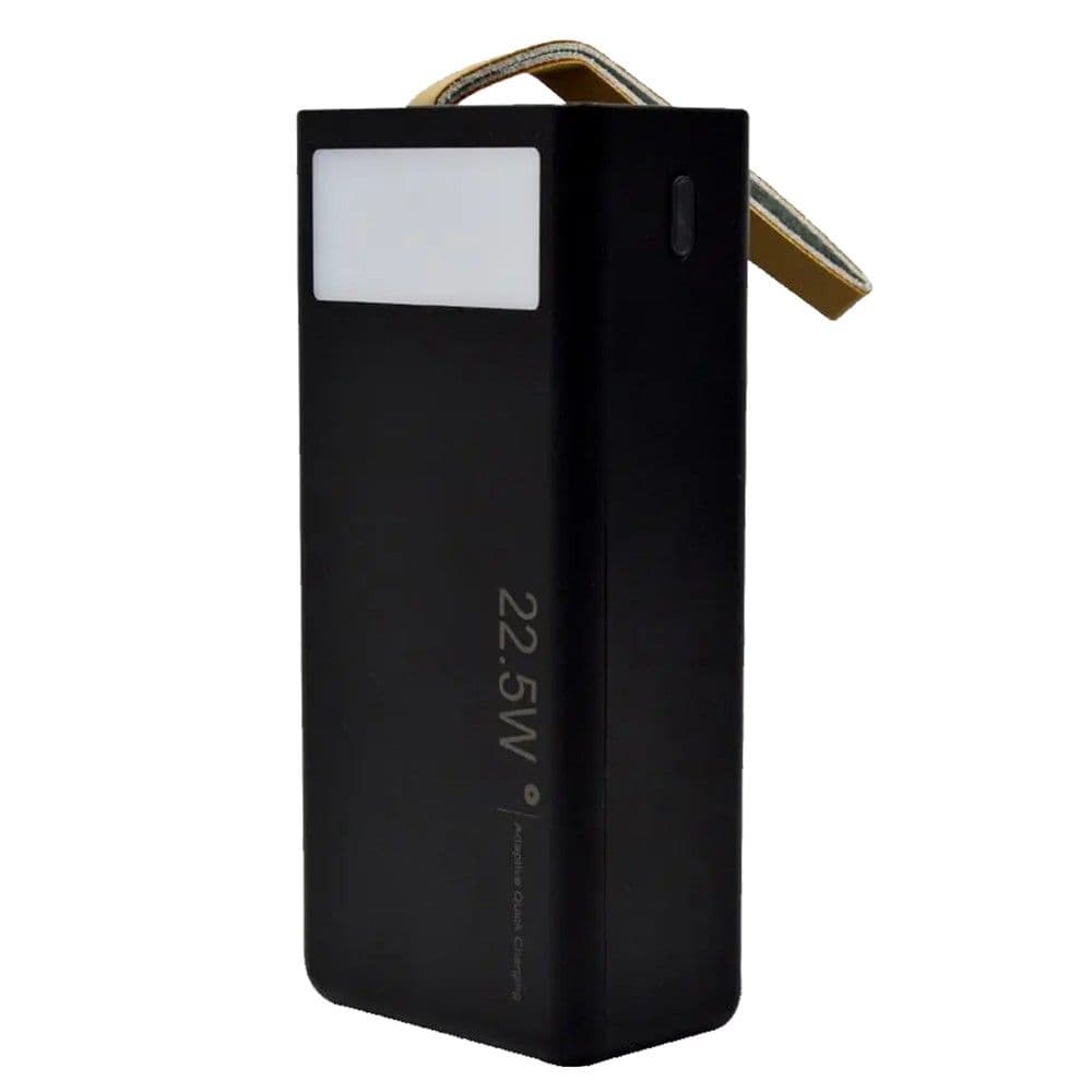 Powerbank, WUW, 30000mAh, 22.5 W, porta Type-C dhe USB, ngjyrë e zezë