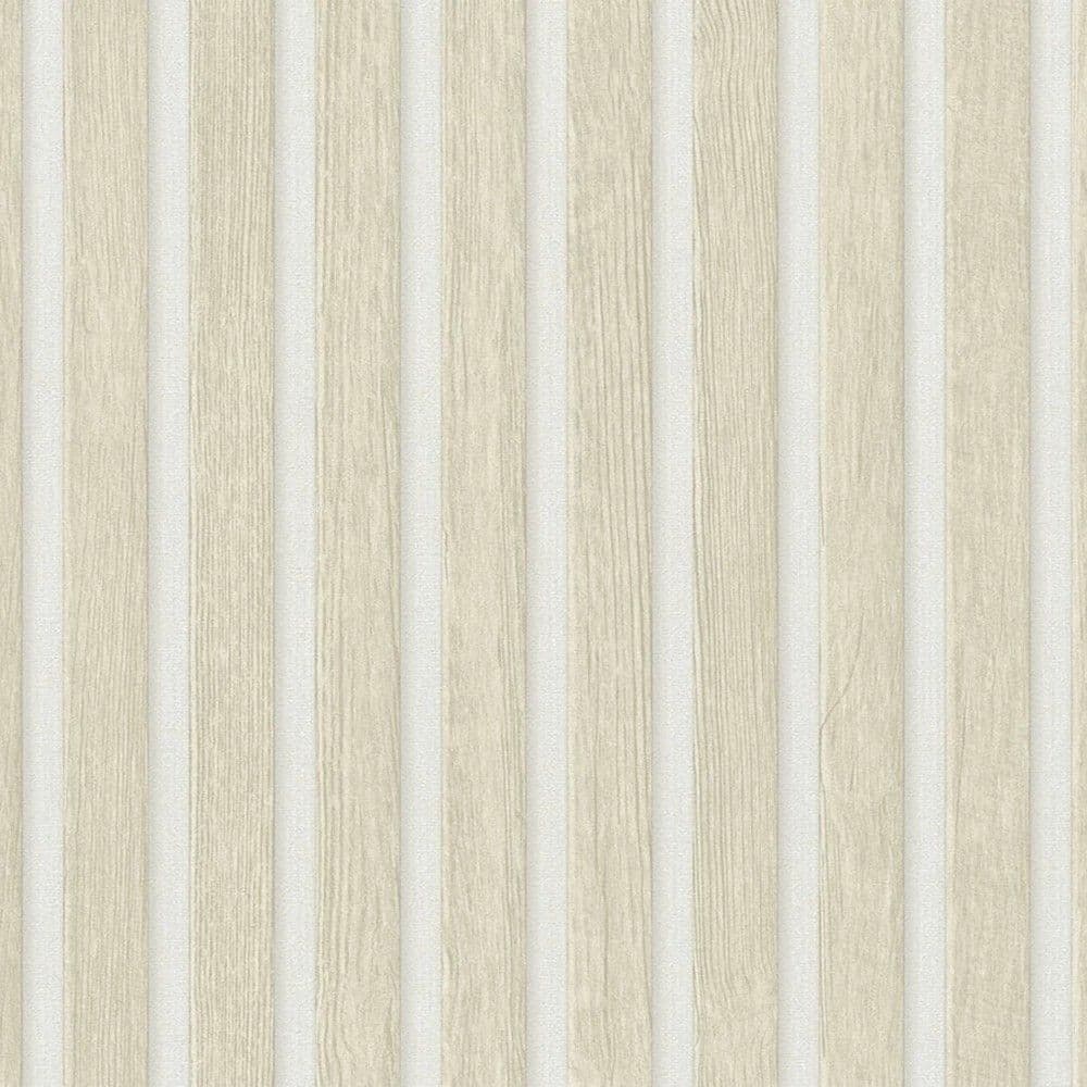 Leter muri, AS-Creation, Pop Up Panels 2023, 2.5x0.52 m, Motive dekorative Cottage Moderne, Bezhe, E bardhe