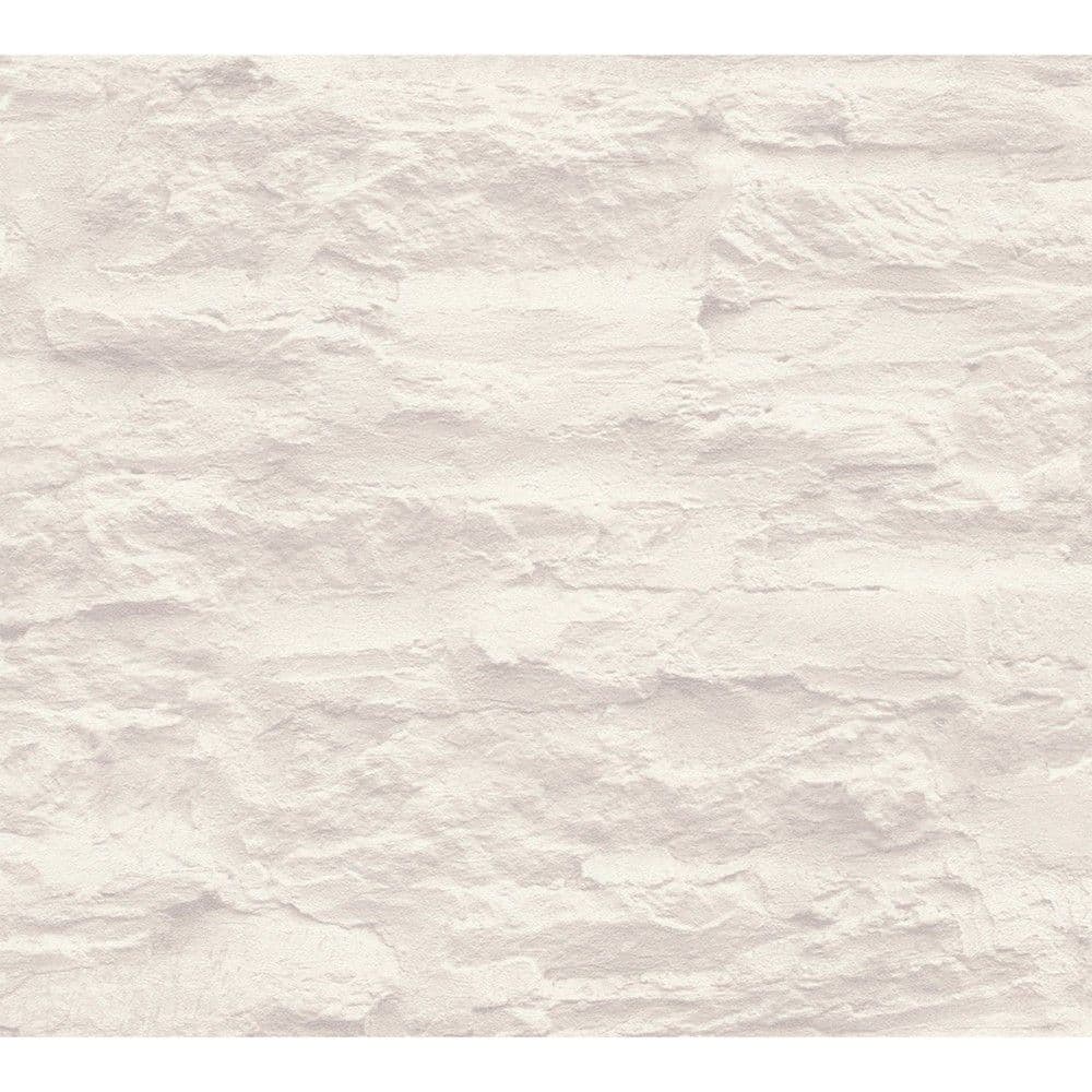 Leter muri, AS-Creation, Stones SW, 10.05x0.53 m, Motive guri, Krem, I bardhe