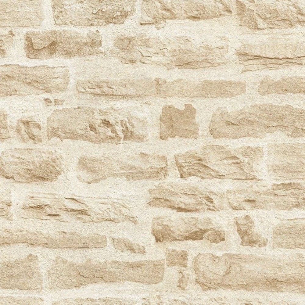 Leter muri, AS-Creation, BO Wood n Stone, 10.05x0.53 m, Motive guri, Bezhe, Krem