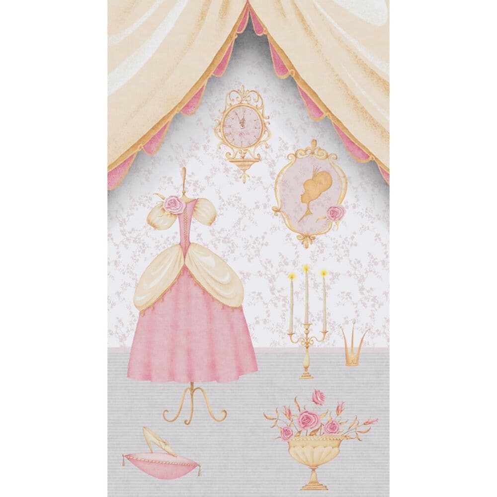 Leter muri, AS-Creation, LillyLuis, 8.8x0.53 m, Motive Dekoruese, Krem, Gri, Roze
