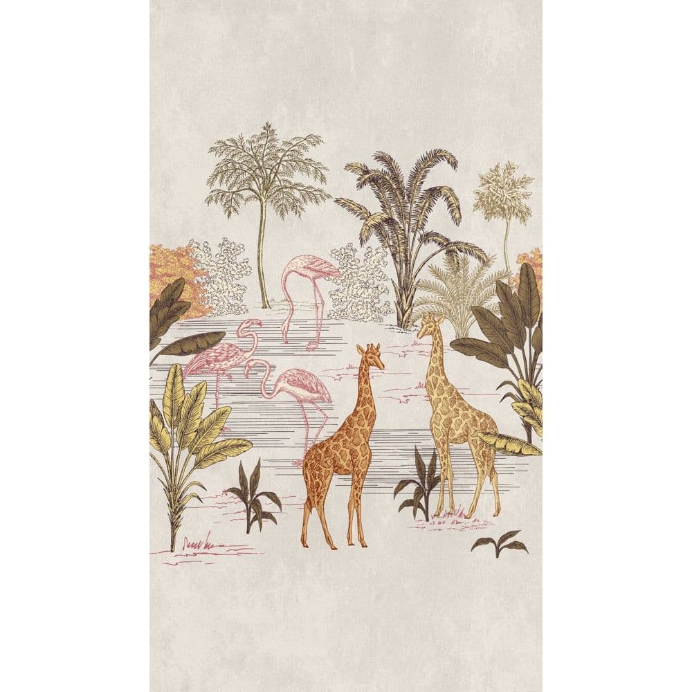 Leter muri, AS-Creation, The Wall 3, 1.59x2.8 m, Motive Dekoruese, Bezhe, Roze, E verdhe