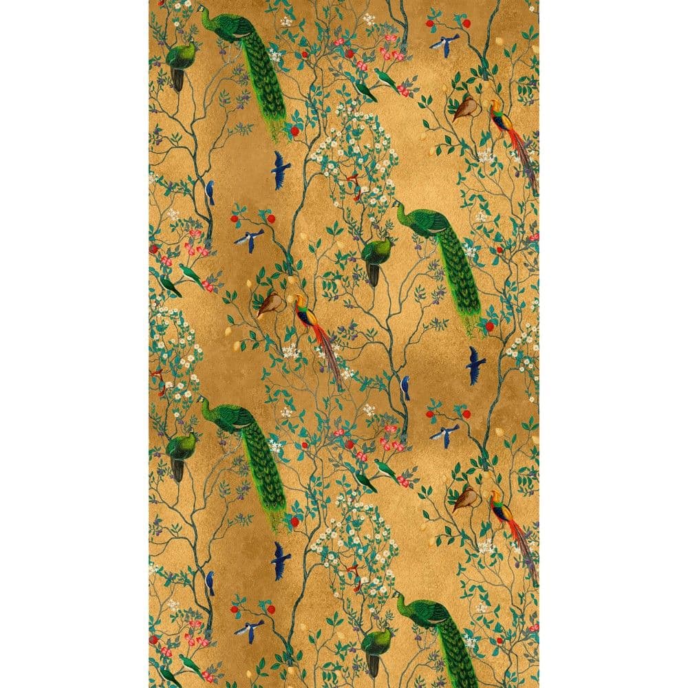 Leter muri, AS-Creation, The Wall 3, 1.59x2.8 m, Motive Floreal, Shumengjyreshe, Jeshile, E verdhe