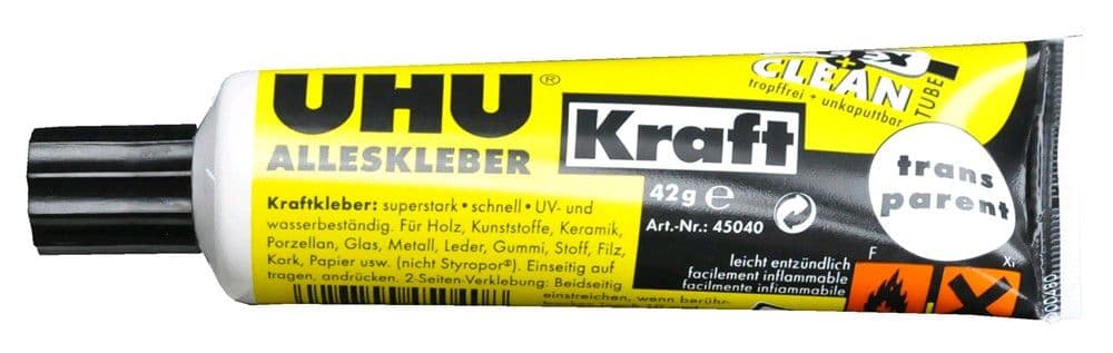 Ngjitës universal UHU, shumë i fortë, (transparent), rezistent ndaj vibrimeve, 42 gr