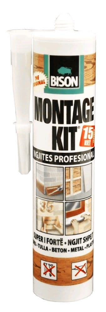 Silikon Montagekit, super i fortë, 350 gr, me bazë dilyenti