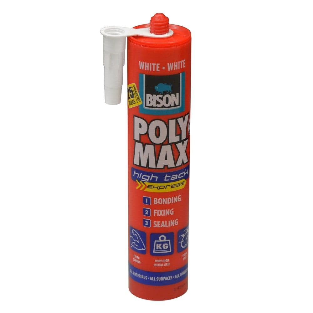 Silikon Polymax 425gr High Tack Express, (i bardhë)