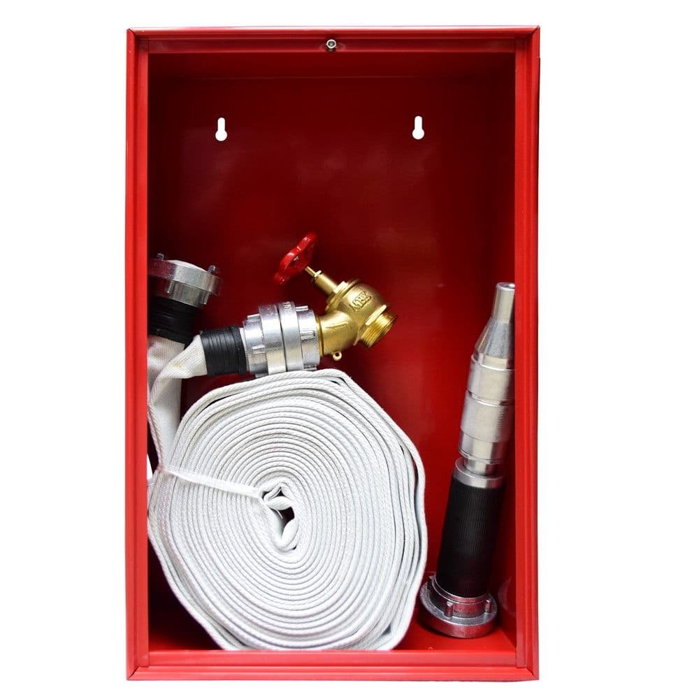 Kasete hidranti e kompletuar Jasht murit H59xW36.5xD16.5 cm, tub 1-1/2" x 20m, dere pleksiglas