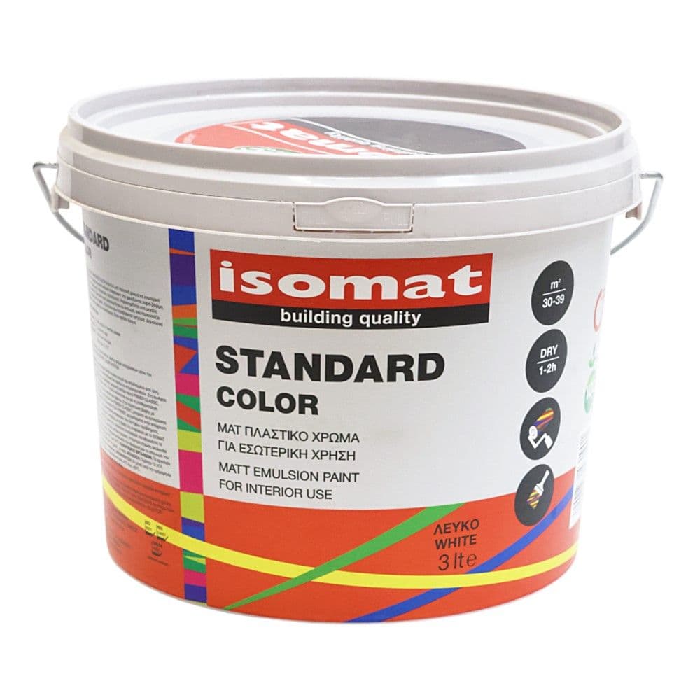 Bojë plastike, Standard Color, 3 L, e bardhë
