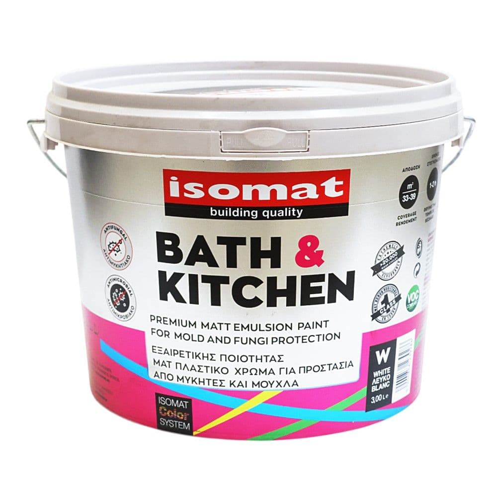 Bojë plastike, Bath & Kitchen, 3 L, e bardhë
