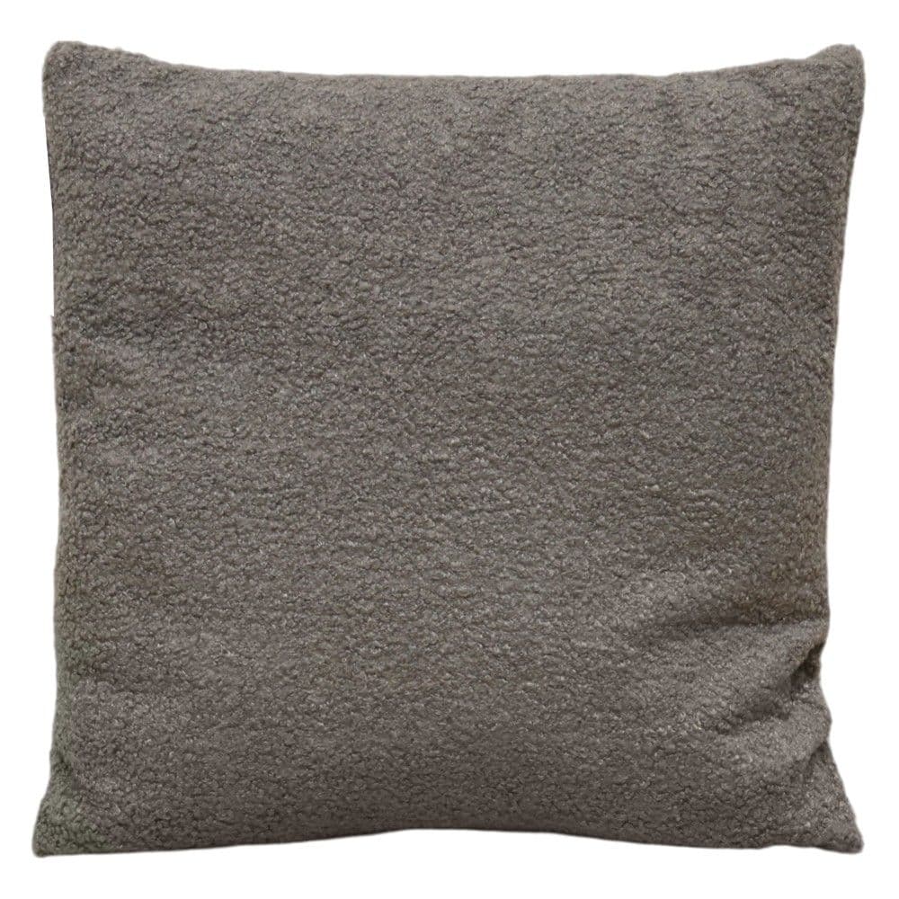 Jastëk dekorativ Wooly, 100% poliestër, gri, 45x45 cm