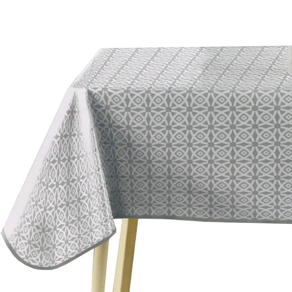 Mbulesë tavoline, PVC, gri, 140x240 cm