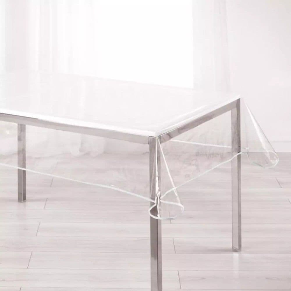 Mbulesë tavoline, PVC, transparente, 140x240 cm