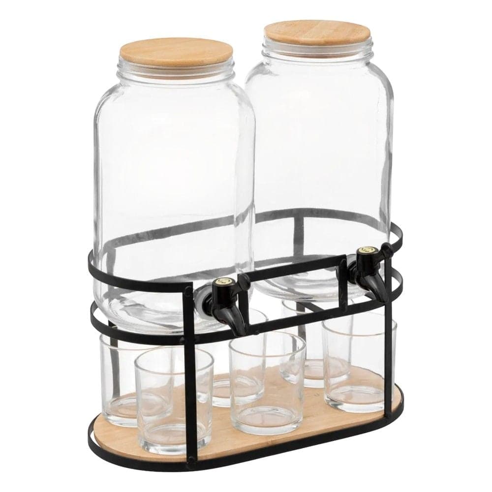 Dispenser, qelq, transparente, Dia. 20 x H. 38 cm
