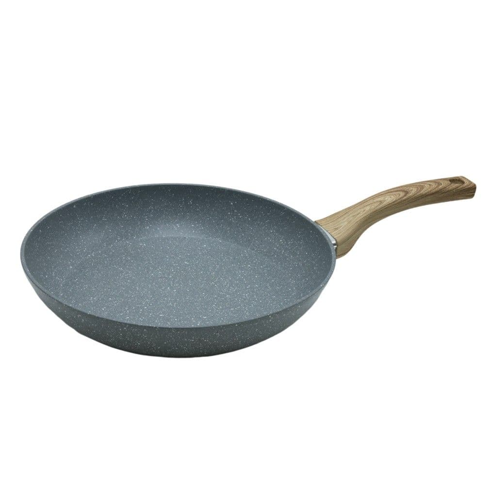 Tigan me shtresë kundër ngjitjes dhe veshje guri me induksion, alumin/bakelit, gri, Dia. 30 x H. 8.1 cm