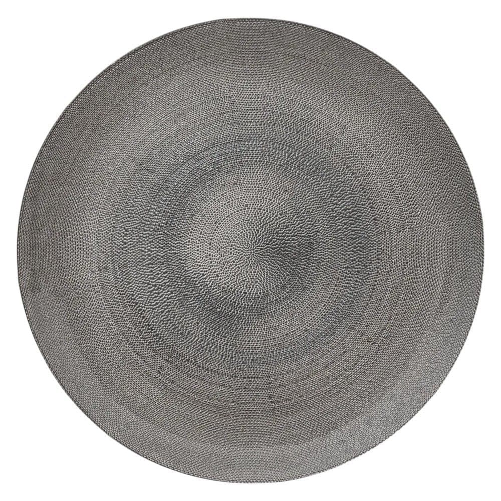 Pjatë servirje Aurore, qelq, gri, Dia. 33 x H. 1.5 cm